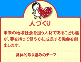 �l�Â���
�����̒n��Љ��S���l�ނł���q�ǂ��������A
���������Č��₩�ɐ�������@���n�o���܂��B
��̓I���g�݂̃e�[�}