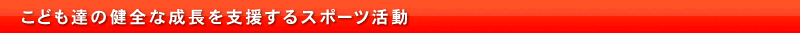 こども達の健全な成長を支援するスポーツ活動