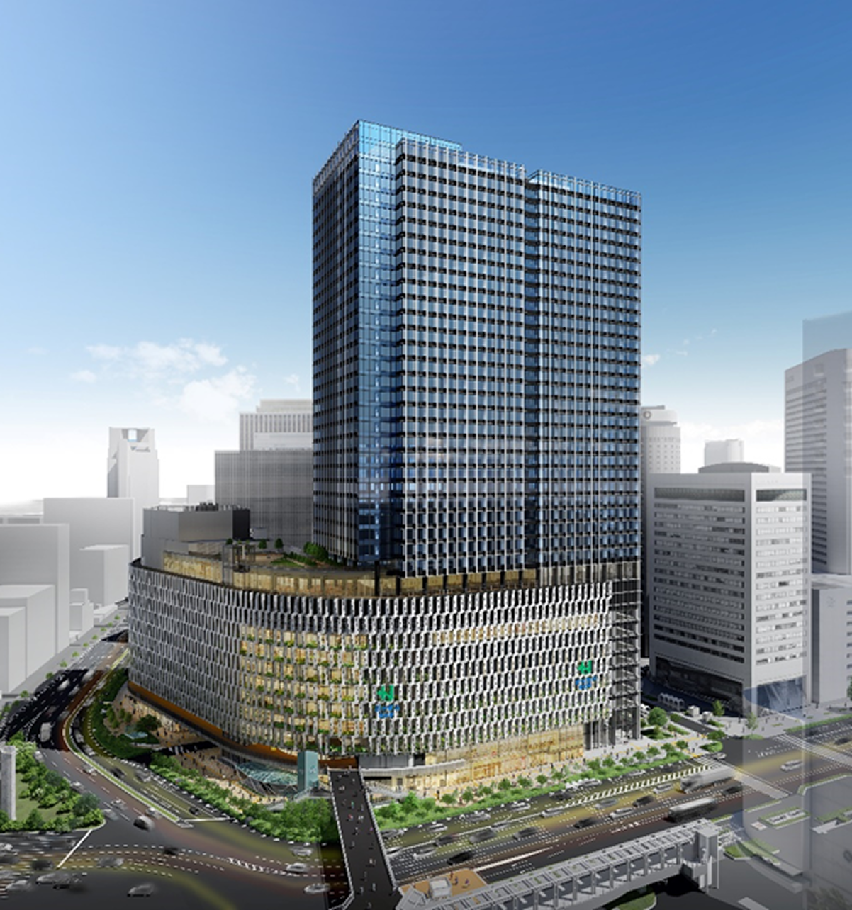 サステナビリティボンドの資金使途 梅田1丁目1番地 外観パース