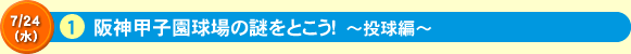 阪神甲子園球場の謎をとこう！　～投球編～