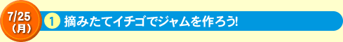 摘みたてイチゴでジャムを作ろう！