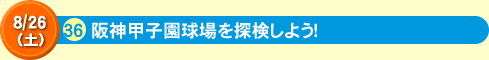 36阪神甲子園球場を探検しよう！