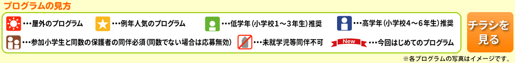 プログラムの見方