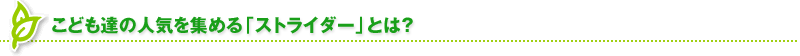 こども達の人気を集める「ストライダー」とは？